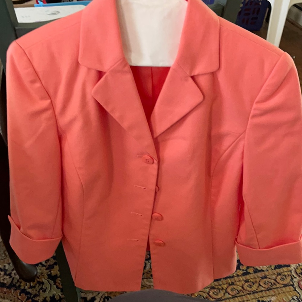 Peach colored jacket